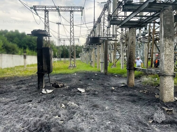 В Шумерле загорелась трансформаторская подстанция
