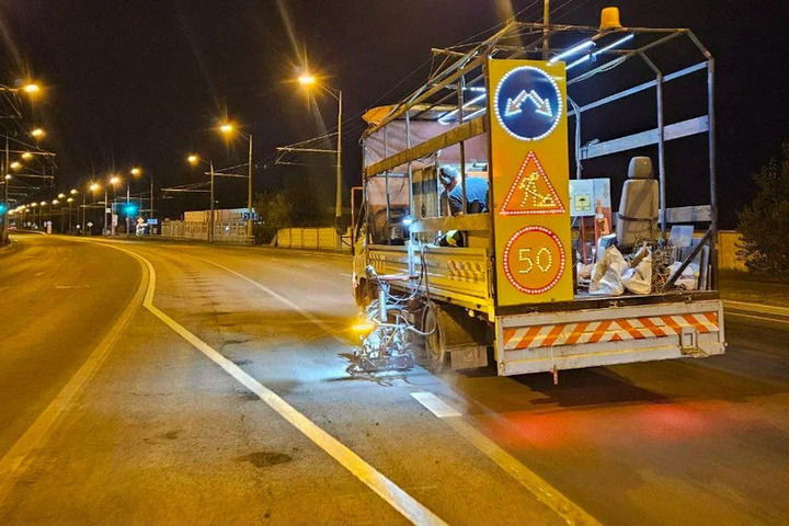 На выезде из Самары по Фрунзенскому мосту изменили схему движения
