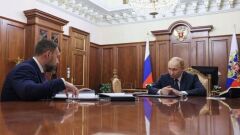 Путин провёл рабочую встречу с главой ДНР Пушилиным: видео