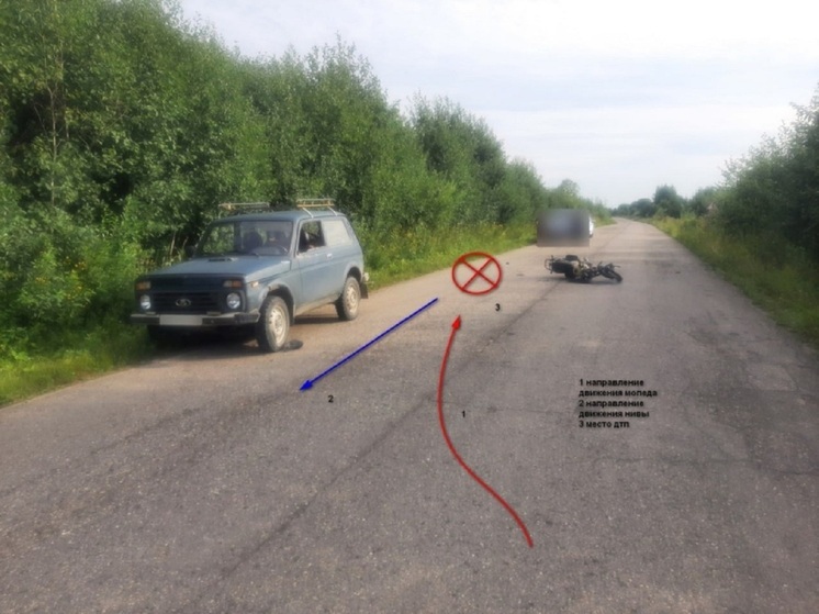 Еще одно ДТП с участием мопеда произошло на трассе Чухлома-Солигалич