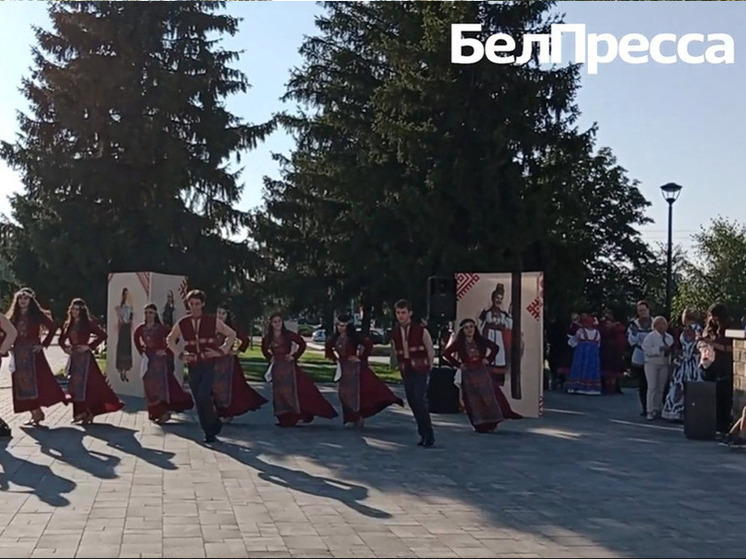 Белгородцам показали аудиовизуальную инсталляцию «Нить времени»