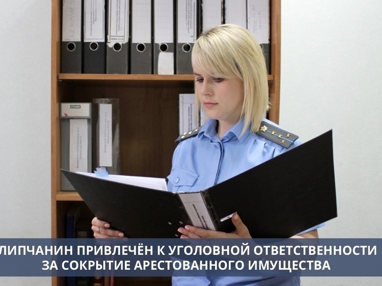 В Липецке возбуждено уголовное дело за сокрытие арестованного имущества