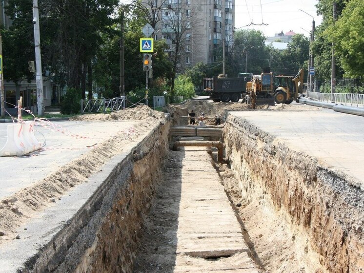 На улице Гагарина в Рязани частично открыли движение транспорта 7 августа
