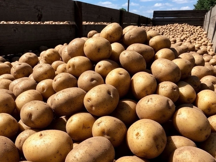 Ещё чуть-чуть и Беларусь: 53 тысячи тонн картофеля вырастили фермеры в Псковской области