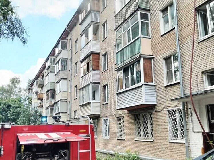 Пятерых человек спасли при пожаре в Балашихе, среди спасенных — трое детей