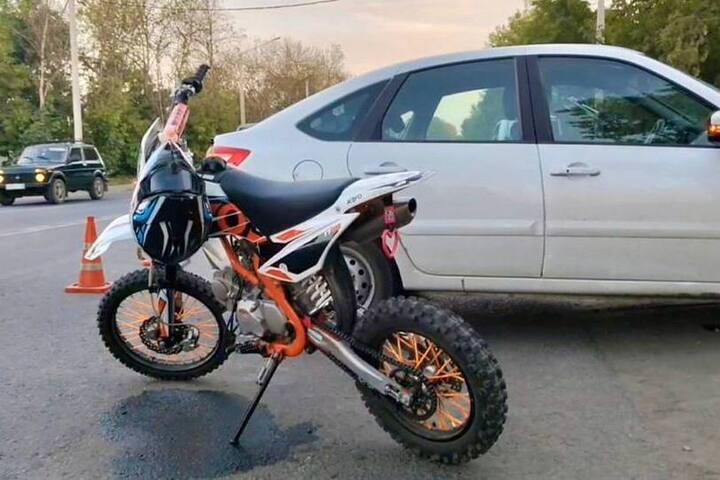 В Пензе в ДТП пострадал несовершеннолетний водитель питбайка