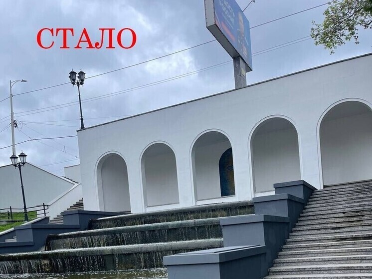 На каскадах Замкового пруда завершили ремонтные работы