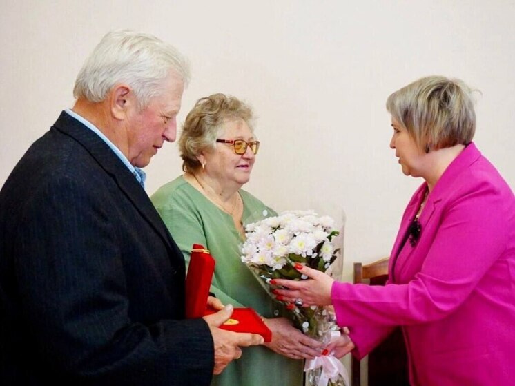 Знак «50 лет совместной жизни» получила супружеская пара из Пушкиногорского района