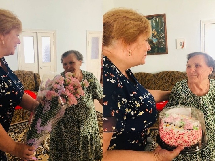 Заслуженную жительницу запорожского села Долинское поздравили с юбилеем
