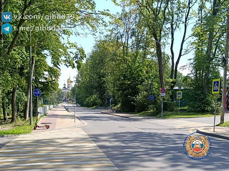 В Калининграде случилось ДТП с пострадавшим самокатчиком