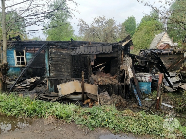 В Ершичском районе сгорел частный жилой дом