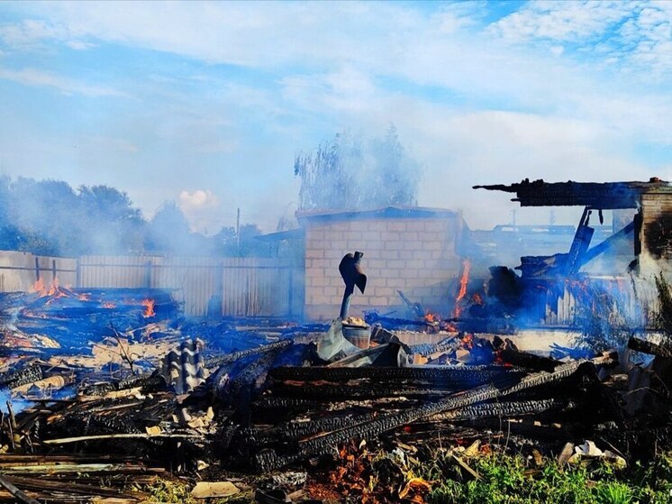 Подробности крупного пожара в Дорогобуже