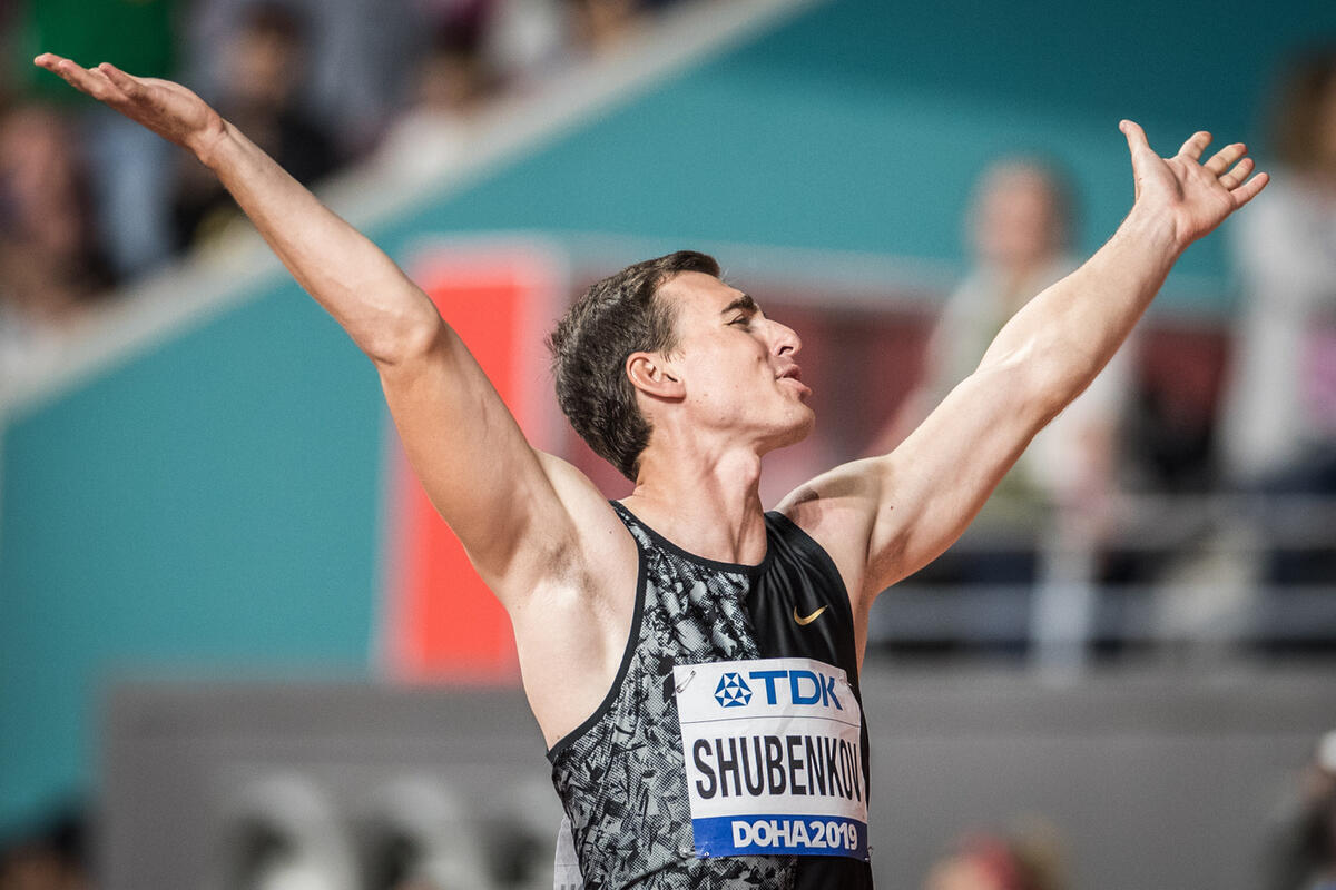 Шубенков победил в беге на 110 метров с барьерами на чемпионате России