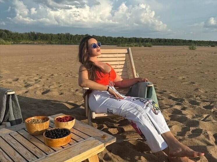 Лицо Первого канала Екатерина Андреева отдыхает в Архангельской области