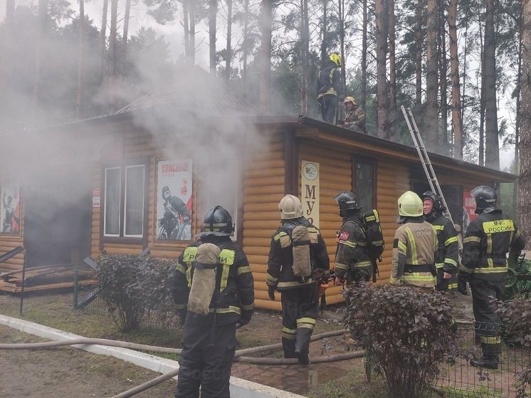 Под Брянском потушили пожар на базе отдыха
