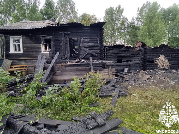 Отец и сын выбрались из горящего дома в Кирилловском округе
