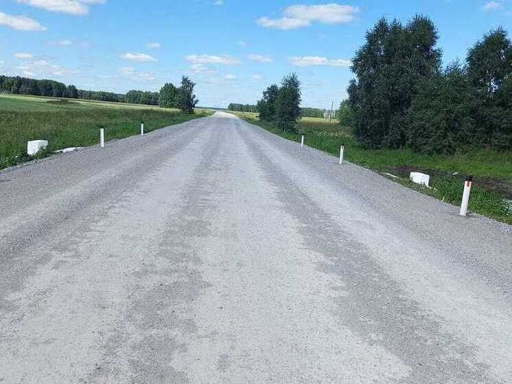 Три участка дорог в Венгеровском районе введены в эксплуатацию благодаря нацпроекту