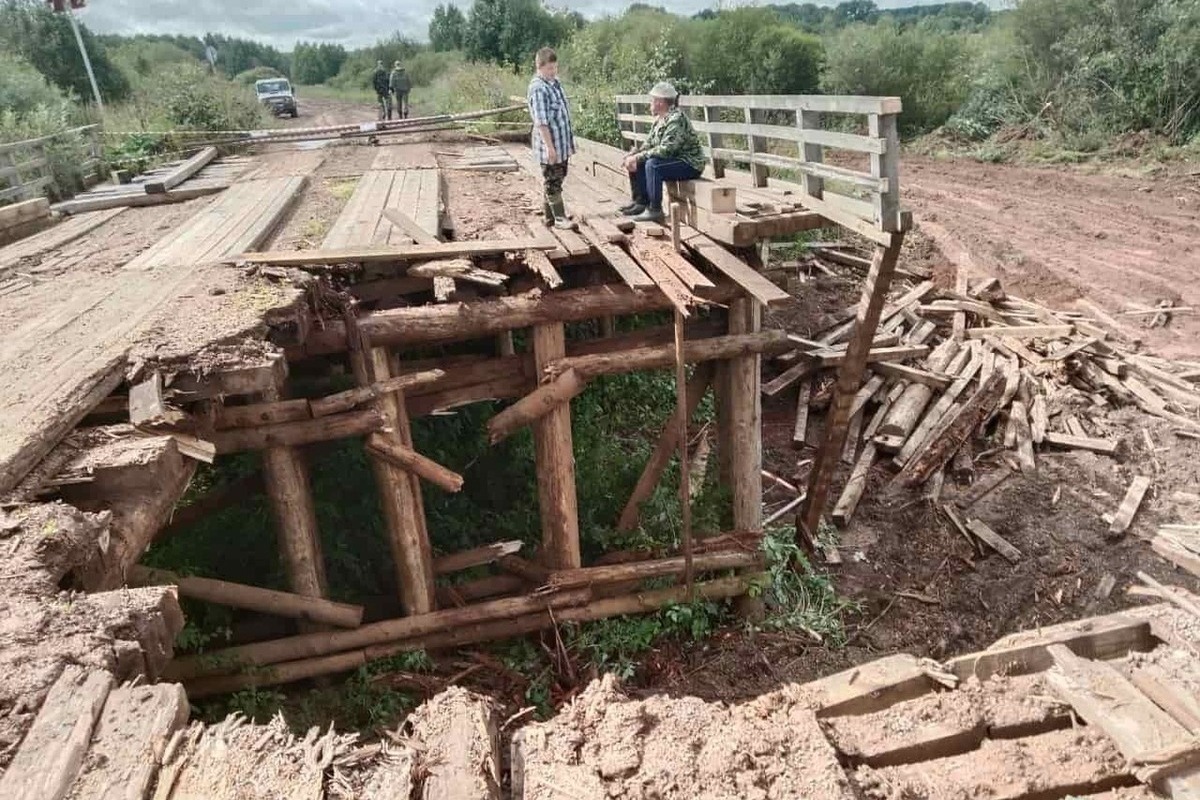 Деревня Вогульцы: жизнь на краю из-за разрушенного моста через реку Святицу