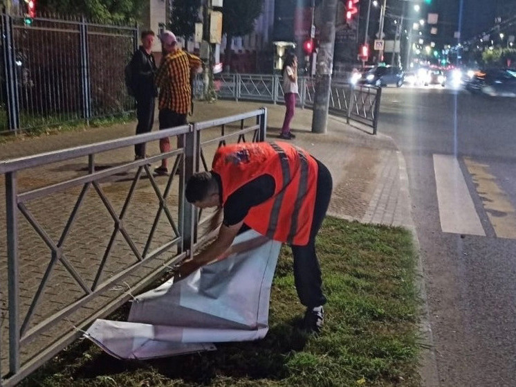 Смоленск продолжает борьбу с незаконной рекламой