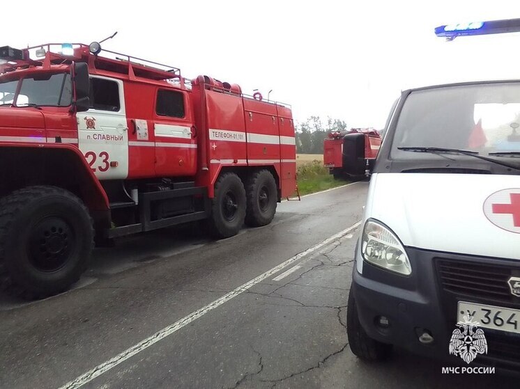 В Заокском районе потушили пожар в заброшенном здании