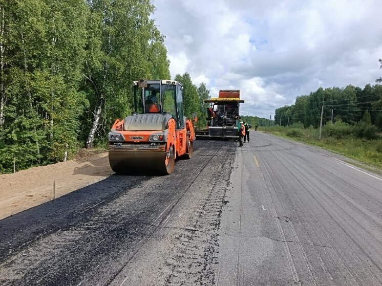 Ремонт дороги Асино - Батурино в Томской области идёт полным ходом