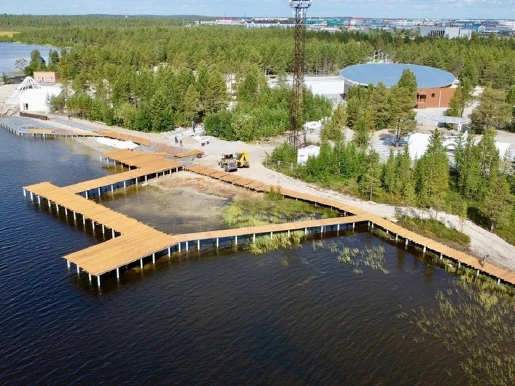 Городской парк Муравленко активно преображается