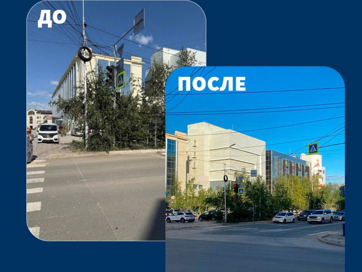 Житель Якутска помог обезопасить перекресток в центре города