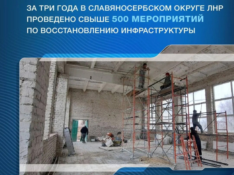 Строители из Алтайского края реконструировали свыше пятисот объектов в Луганской Народной Республике