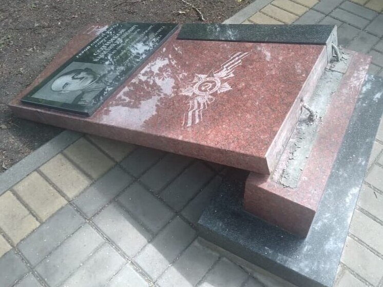 Великовозрастный вандал повредил Мемориальный комплекс в Эртильском районе