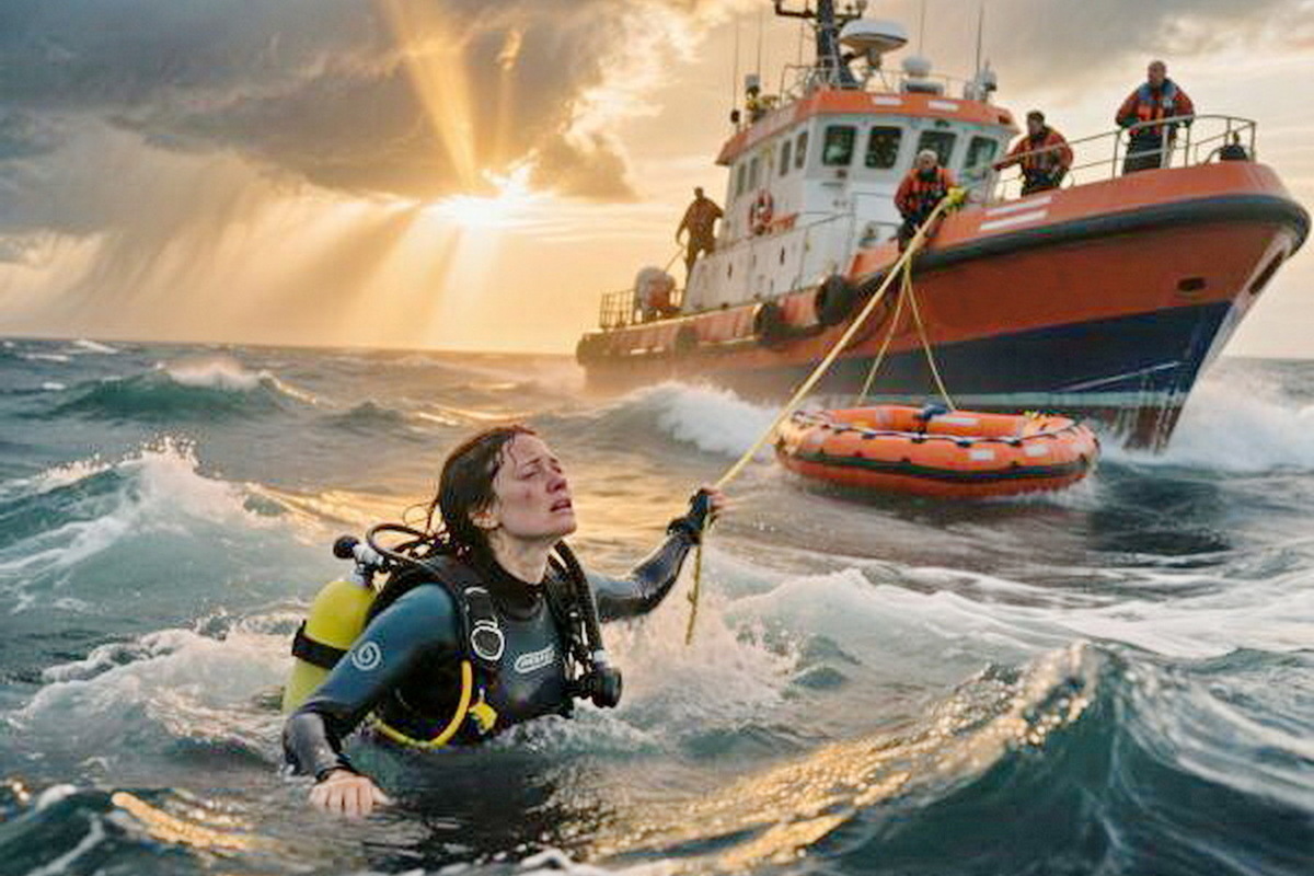 Пропавшего возле Сахалина дайвера нашли живым в 15 км от берега