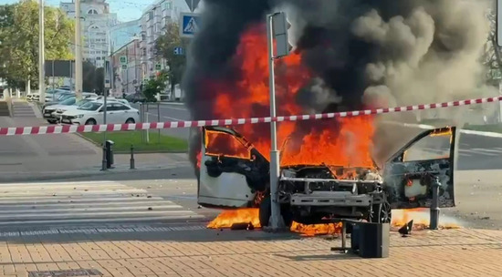 Украина обстреляла центр Белгорода: видео с места ЧП