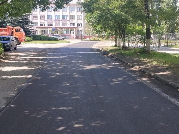 На улице Папина в Липецке уложили новый асфальт