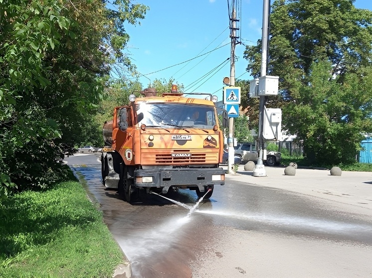 В Туле в ходе уборки улиц и тротуаров вывезли 49 кубометров мусора