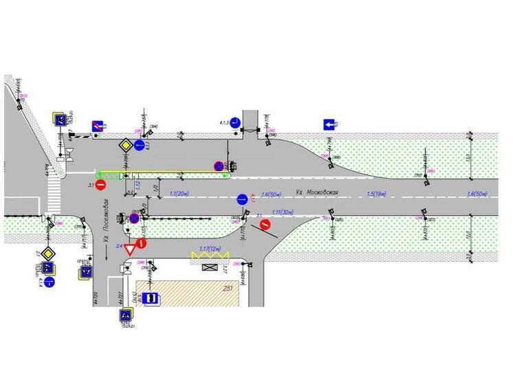 В Калуге изменили схему движения на Московской