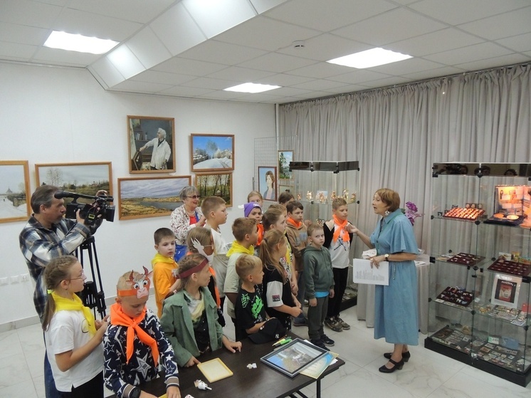 Ребята из клуба «Внеурочка» города Протвино познакомились с коллекцией Ирины Бочковой