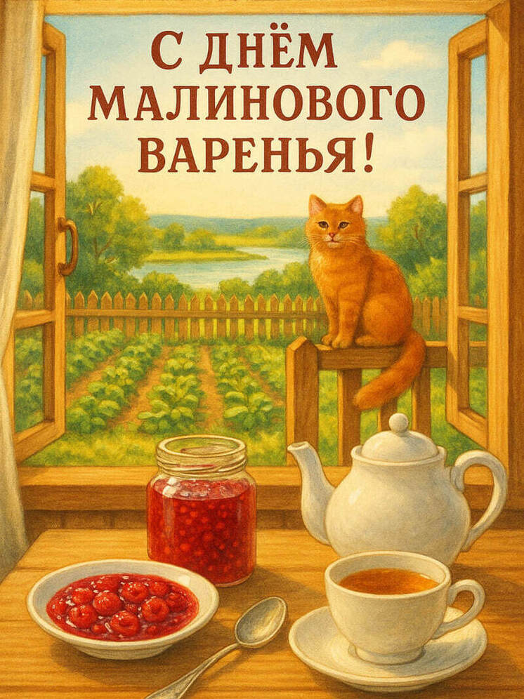 16 августа в России отмечают День малинового варенья