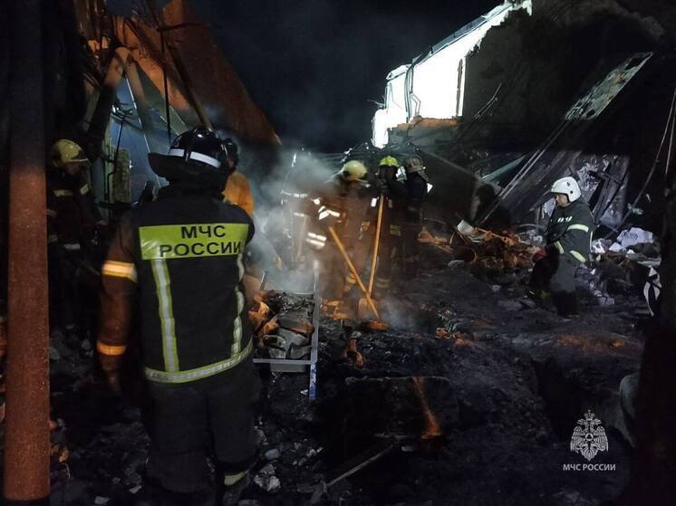 Кадры спасения людей из-под завалов на месте ЧП под Рязанью показало МЧС