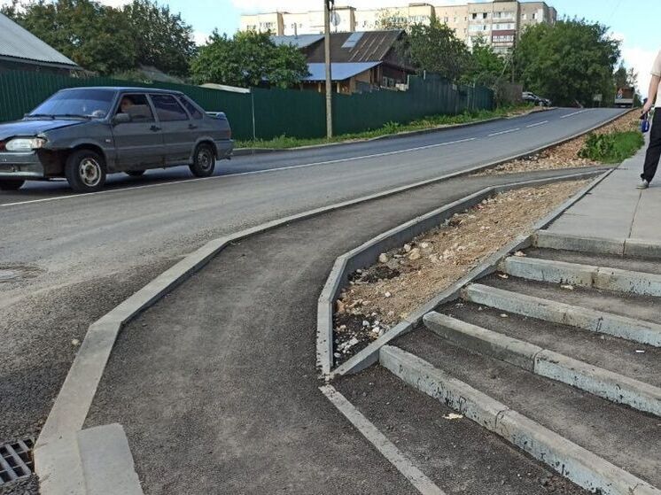Улица Крупской в Кирове отремонтирована по современным стандартам