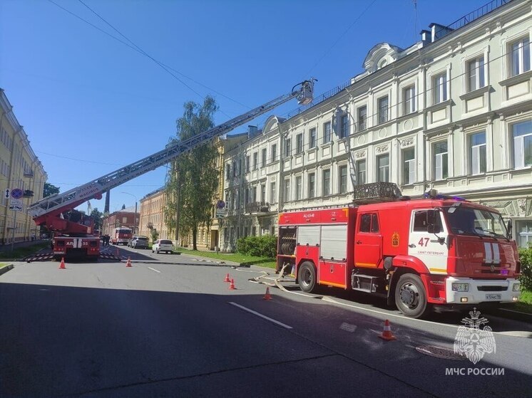 Спасатели провели пожарно-тактические учения в библиотеке Петербурга