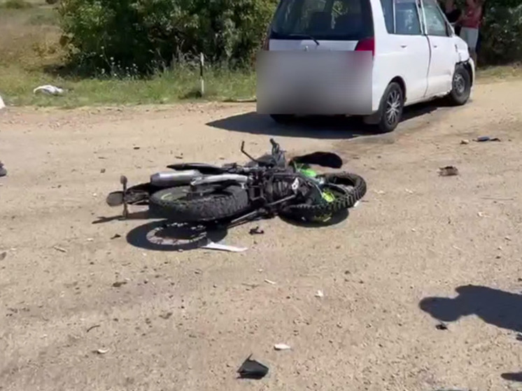 В Северском районе в столкновении с легковушкой погиб мотоциклист