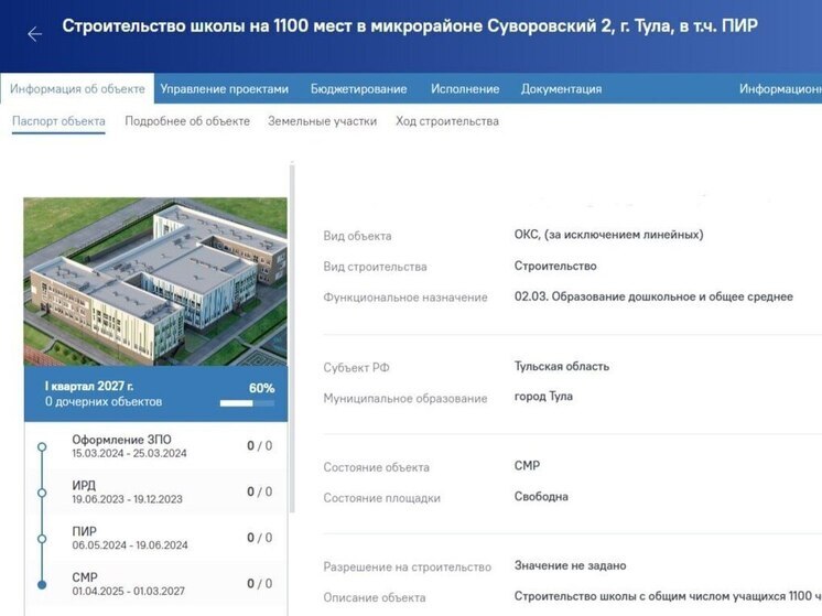 Тульская область на 2-ом месте в рейтинге системы управления строительством