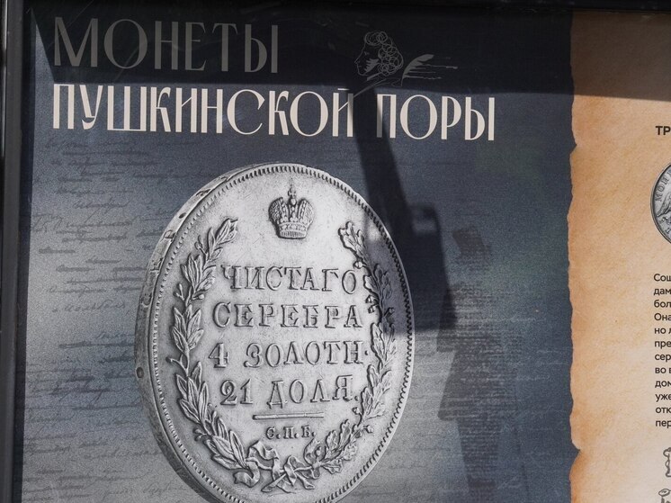 Путешествуйте в прошлое: выставка монет, посвящённая эпохе Пушкина, открыта в Пущино