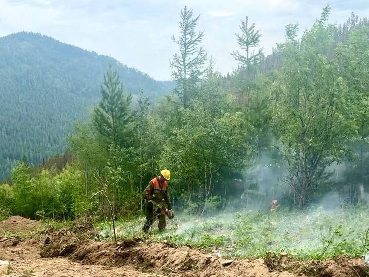 Лесники Бурятии продолжают тушить грозовые пожары