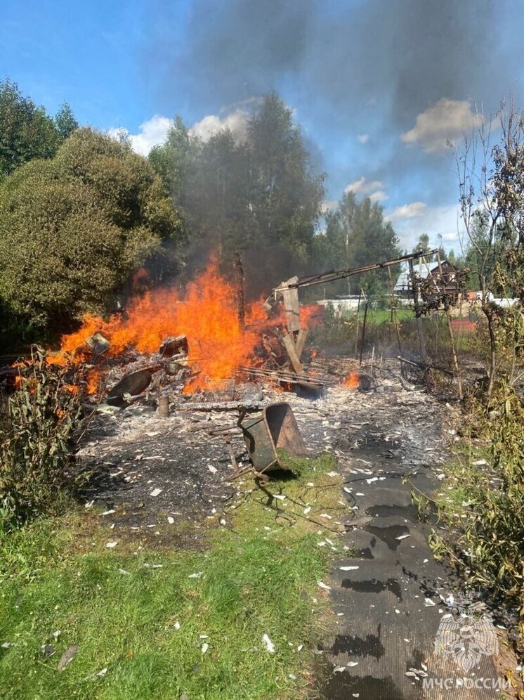 В Петушинском районе при пожаре погибла женщина и пострадал мужчина