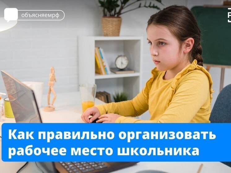 Псковичам рассказали, как организовать рабочее место ребенка дома