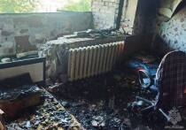 Пожар произошел в квартире на четвертом этаже