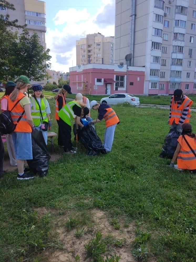 На минувшей неделе экоотряды работали в Заводском районе Орла
