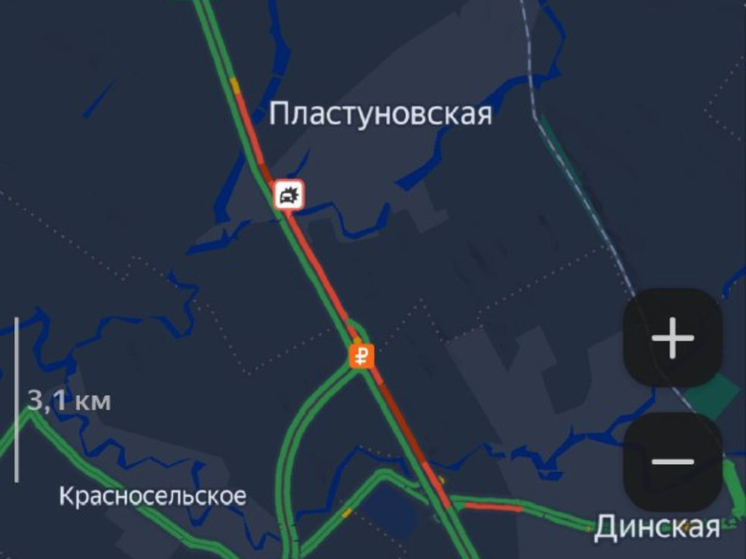 Огромная пробка сковала трассу М-4 «Дон» на 12 километров