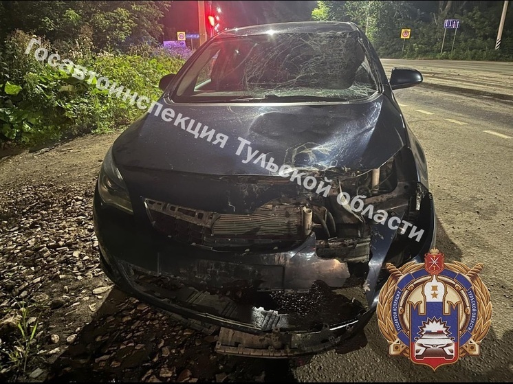 В Узловском районе водитель Opel протаранил три питбайка с подростками