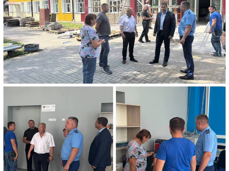 Прокурор проверил ход капремонта в школе Брянской области